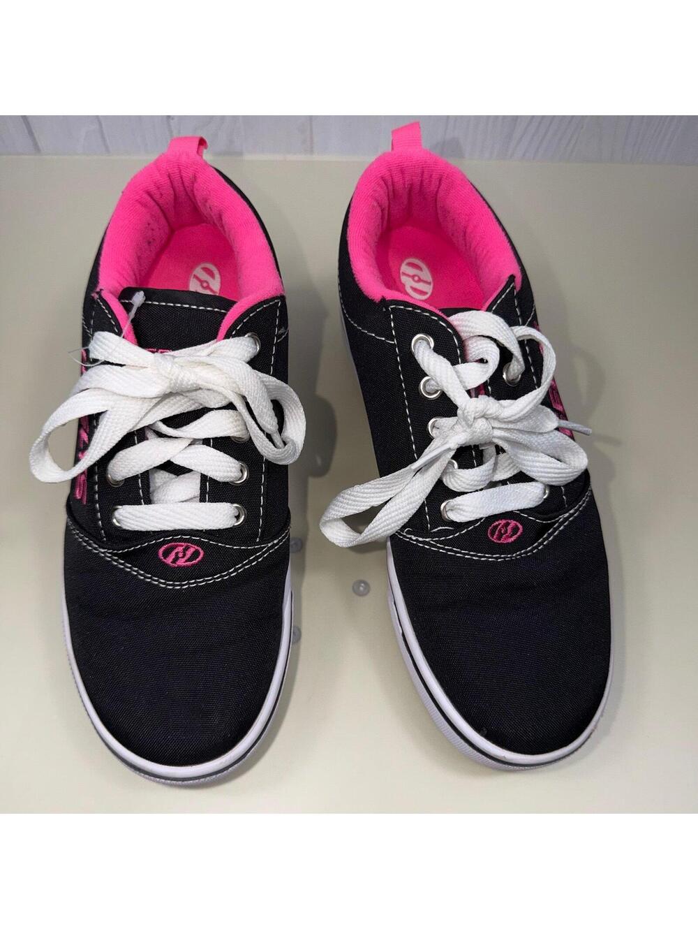 Heelys Girls Roller Skate Sneakers Black Pink Youth Size 5